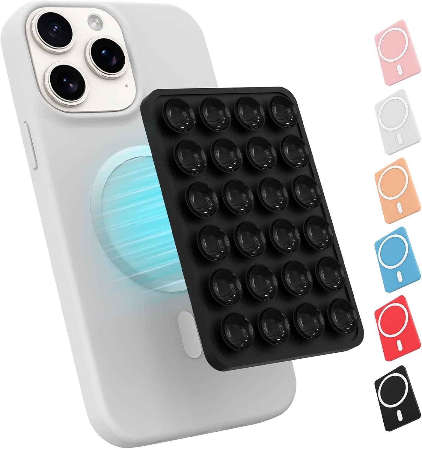Magnetic Suction Phone Mount For MagSafe Removable Sticky Grip Holder For Hands-Free Video & Selfies view 1