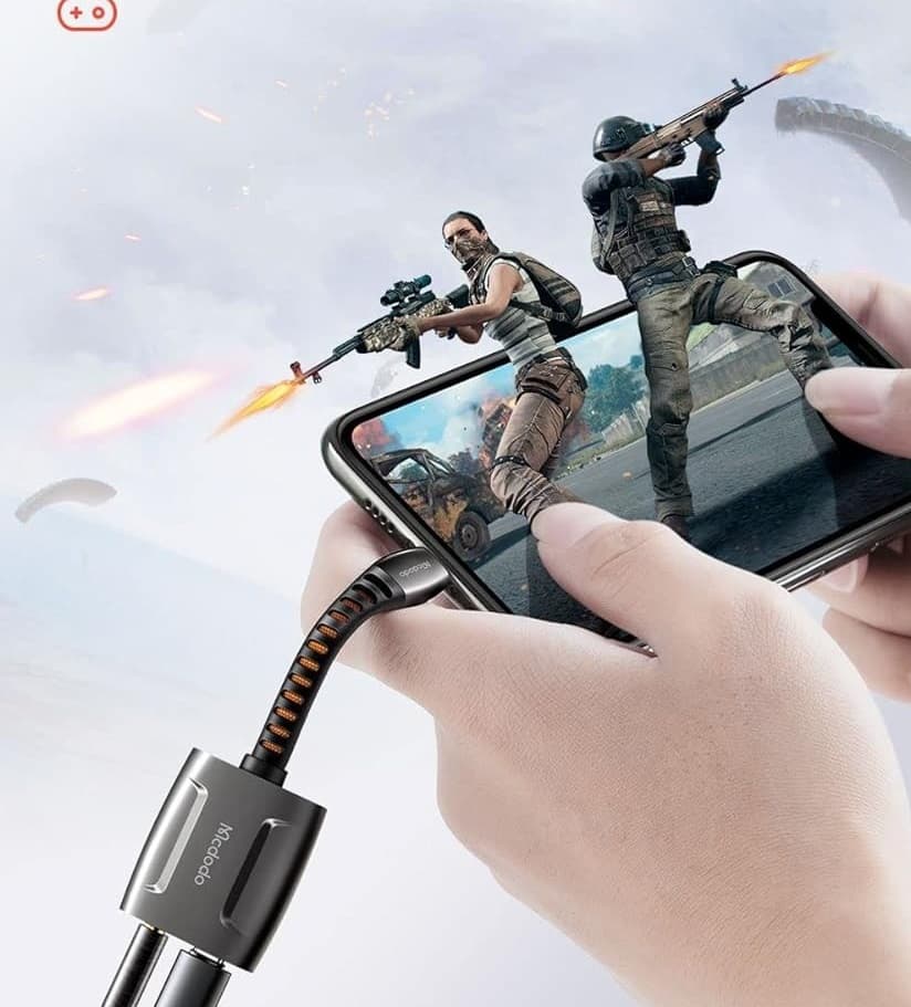 Mcdodo CA634 Lightning To Lightning And DC 3.5mm Cable 0.1m ‘Support Call Function' view 3