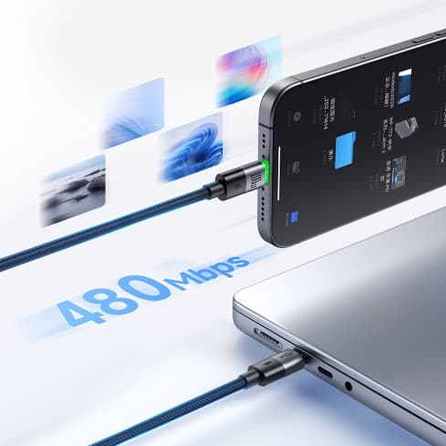 MCDODO CA6700 2 In 1 USB-C To USB-C + Lightning 100W Cable With LED 1.5M view 2