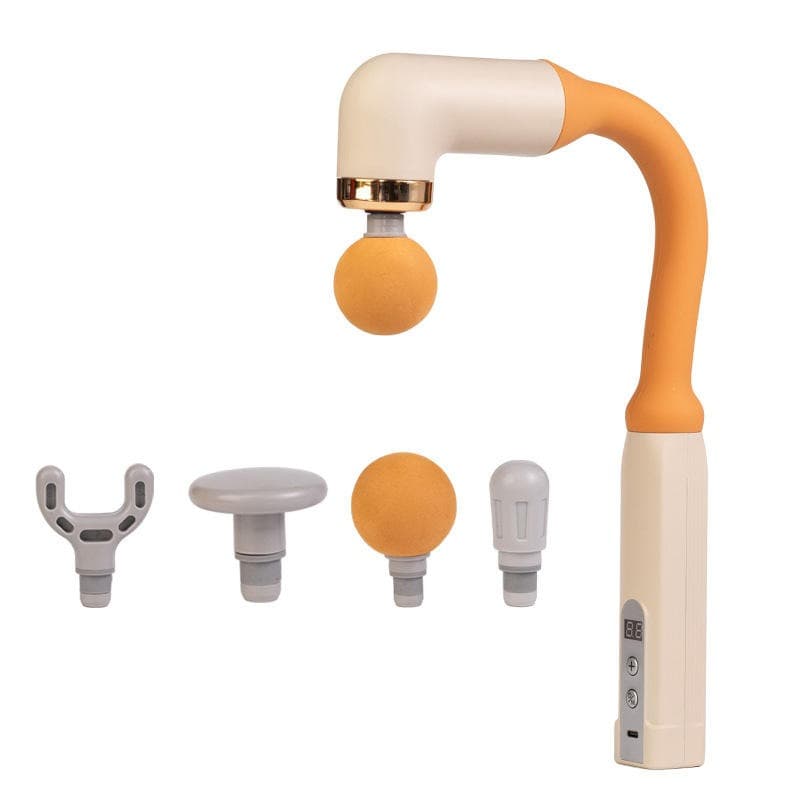 MDHL MD XY11 U Shaped Extended Handle Massage Gun: Deep Tissue Massager With 6 Heads & 6 Speeds view 1