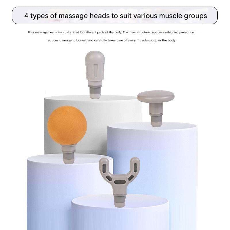 MDHL MD XY11 U Shaped Extended Handle Massage Gun: Deep Tissue Massager With 6 Heads & 6 Speeds view 4