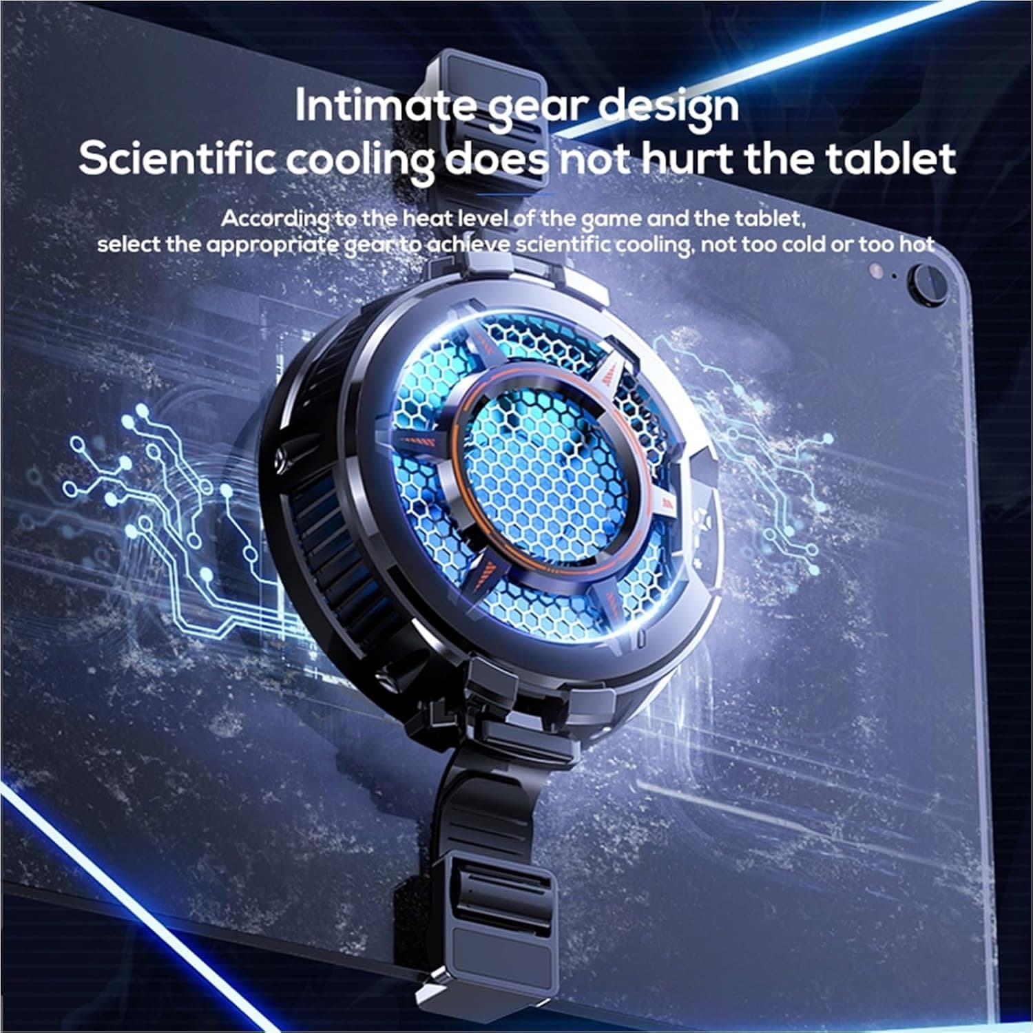 Memo CX05 30 Watt Tablet Cooler RGB Light Temperature Display view 5