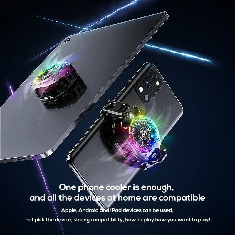 Memo CX10 Mobile Cooler With Circular RGB Lighting view 2