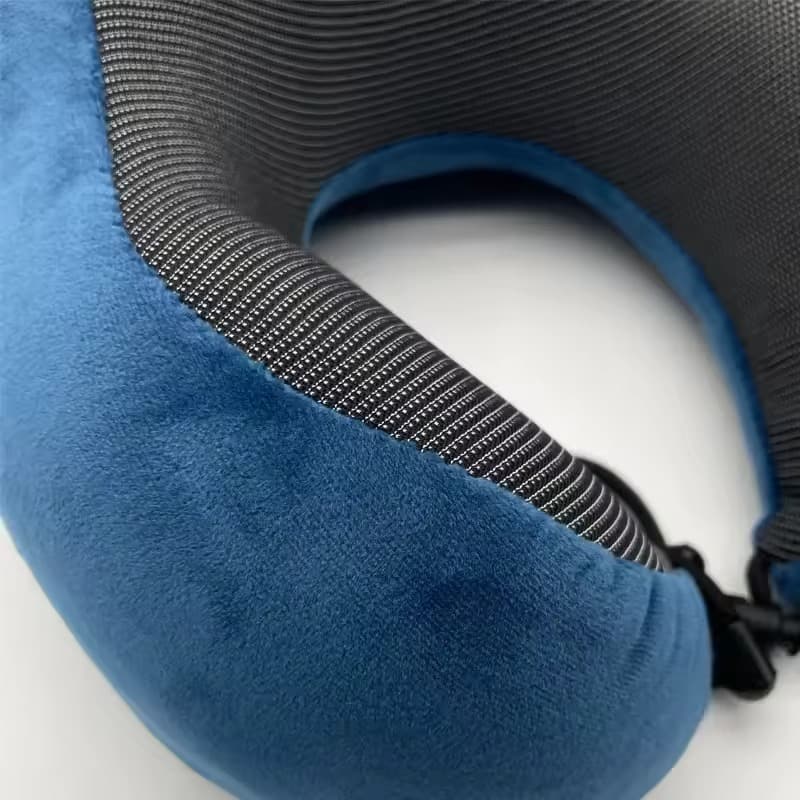 Memory Foam U-Shaped Neck Pillow for Travel Soft Massage & Cervical Support view 2