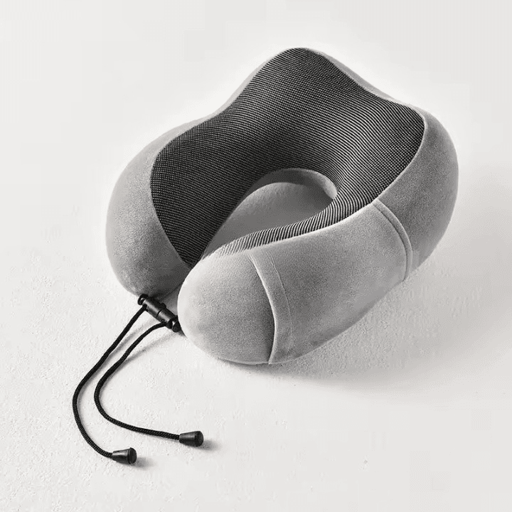 Memory Foam U-Shaped Neck Pillow for Travel Soft Massage & Cervical Support view 4