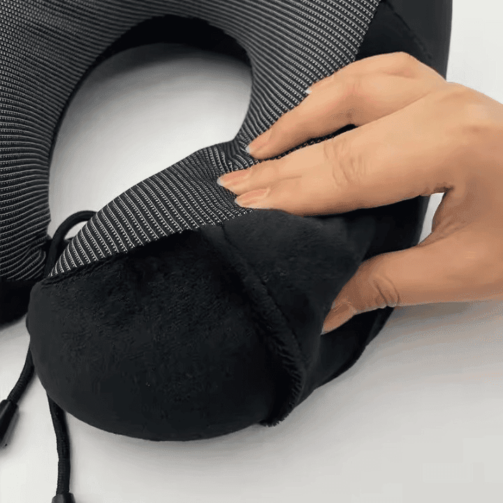 Memory Foam U-Shaped Neck Pillow for Travel Soft Massage & Cervical Support view 3