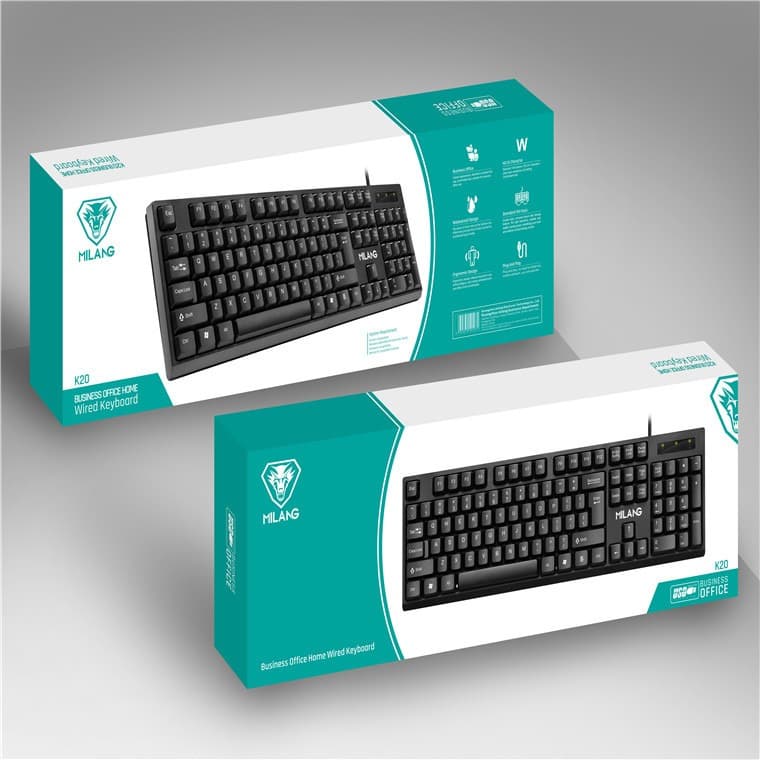 Milang K20 Office Wired Keyboard view 3