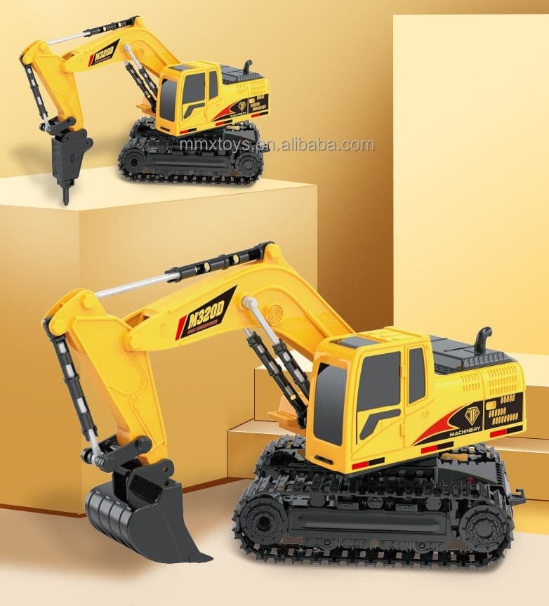 Mini Builder’s Dream Fully Functional Remote Control Construction Excavator Toy for Kids view 2