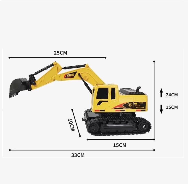 Mini Builder’s Dream Fully Functional Remote Control Construction Excavator Toy for Kids view 5