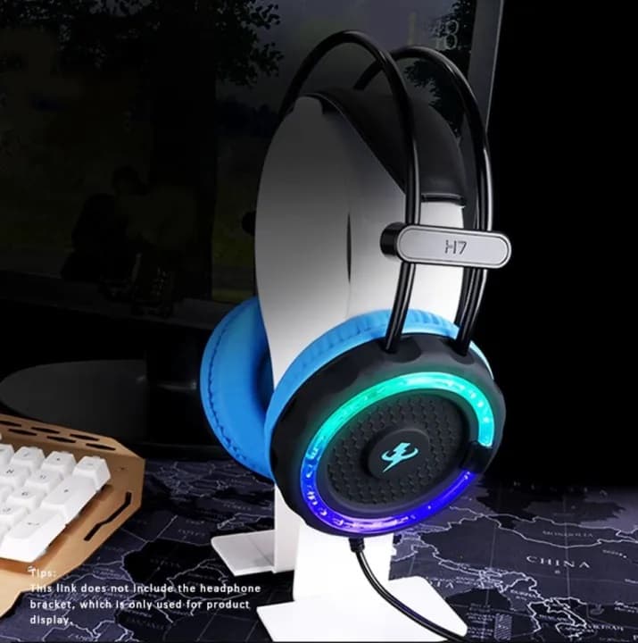 Misde H7 Surround Deep Bass Stereo Sound Usb Led Light Gaming Headphone With Mic view 3