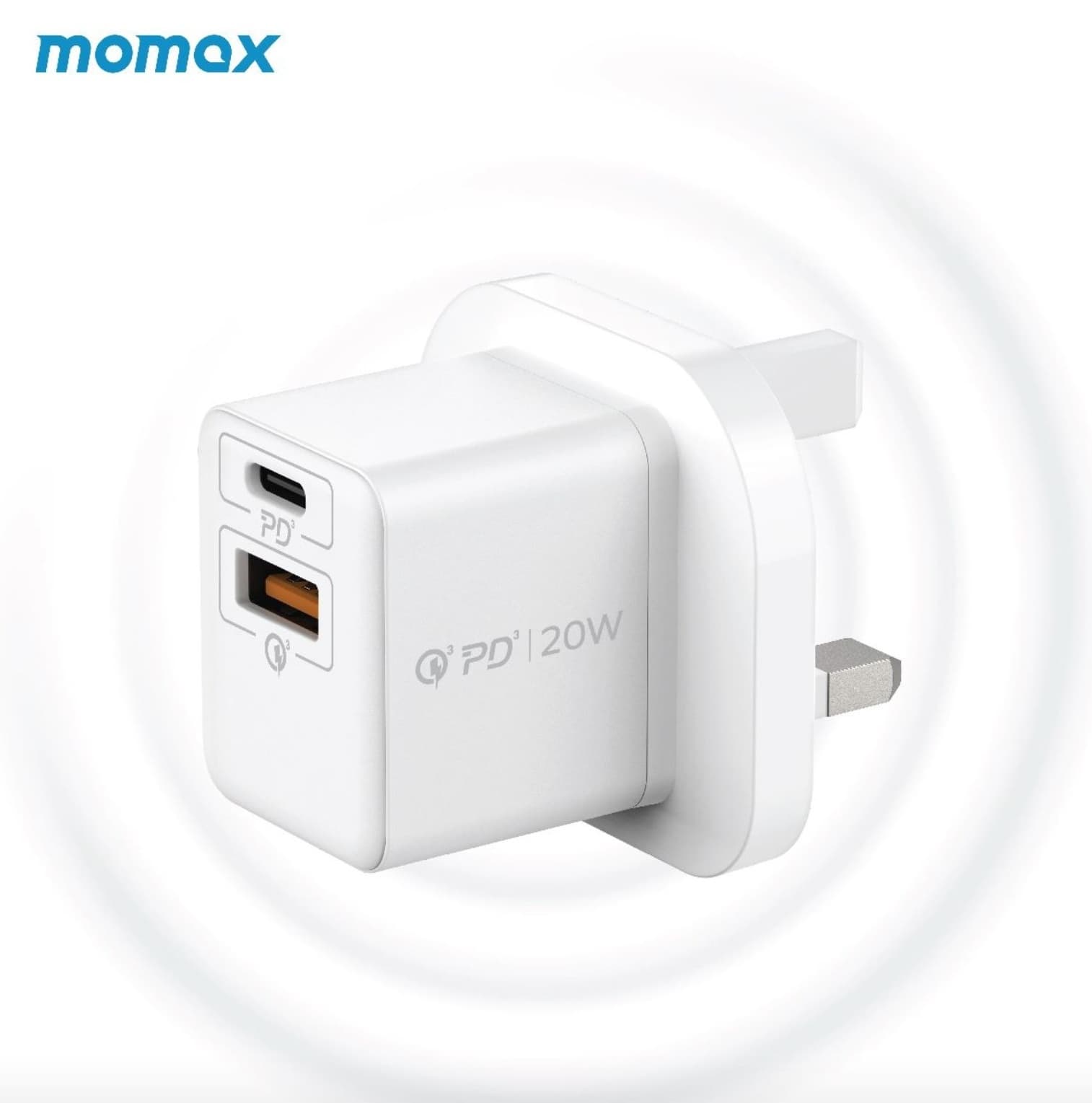 Momax UM36UK ONEPLUG 20W 2-Port Mini Charger view 1