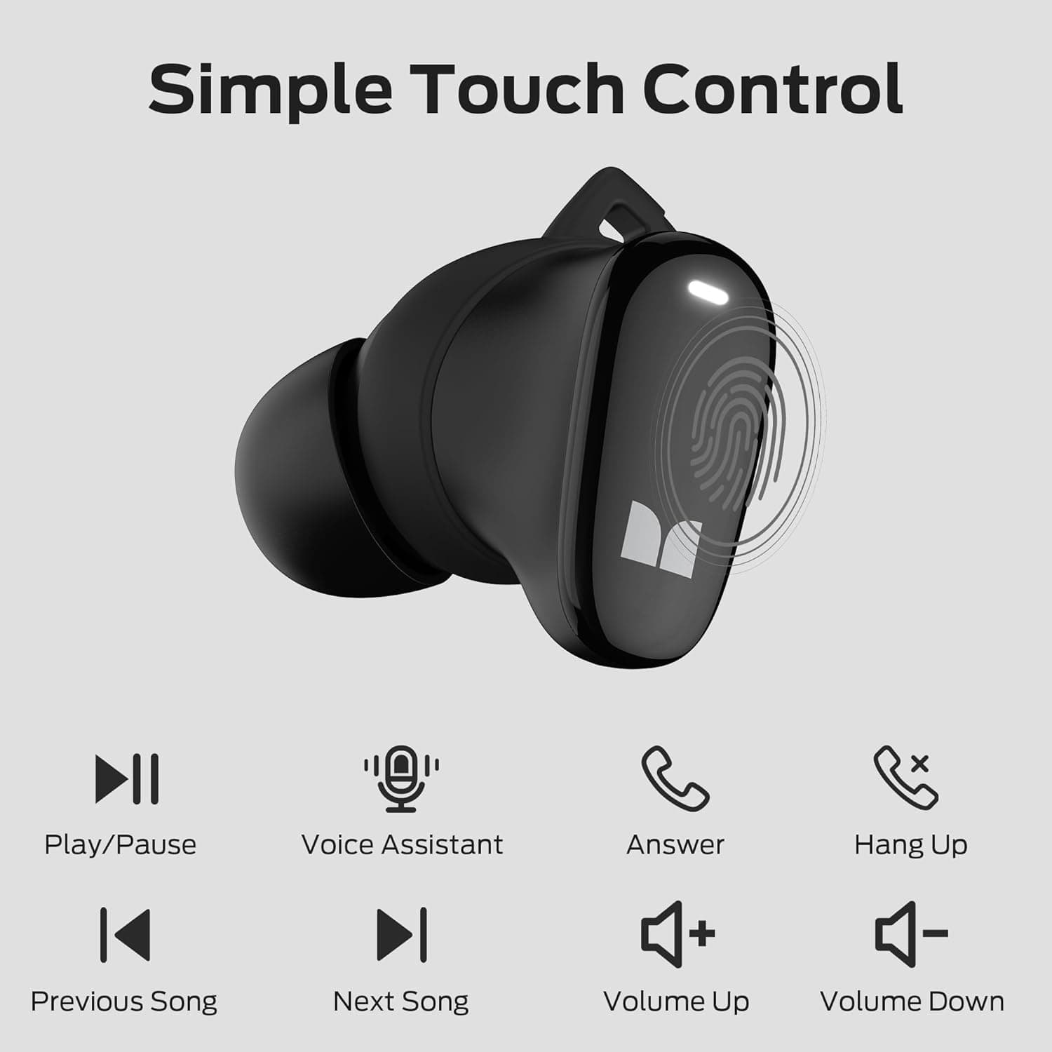 Monster N-Lite 206 Wireless Earbuds Bluetooth 5.4 IPX6 Waterproof 25H Playtime view 2