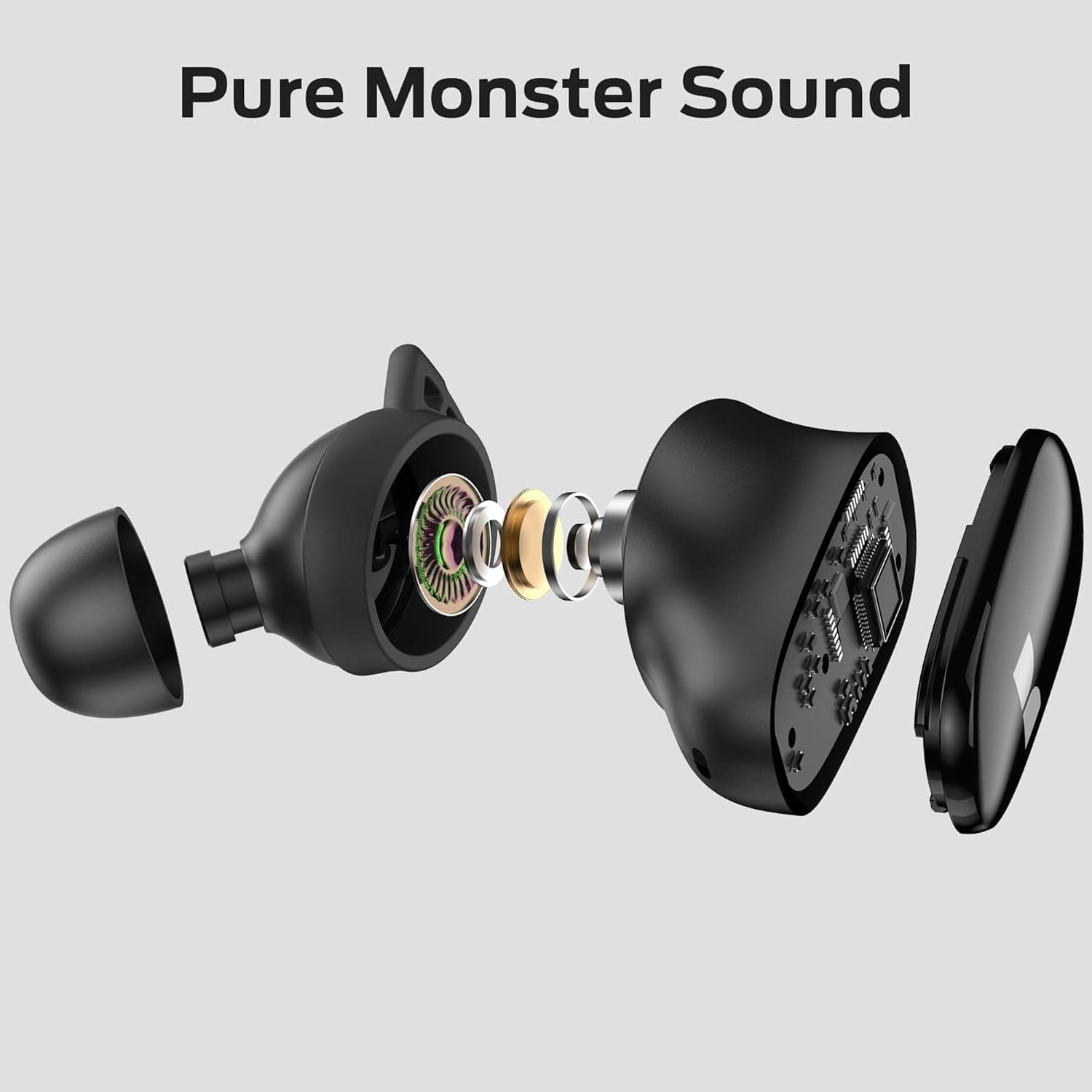 Monster N-Lite 206 Wireless Earbuds Bluetooth 5.4 IPX6 Waterproof 25H Playtime view 4