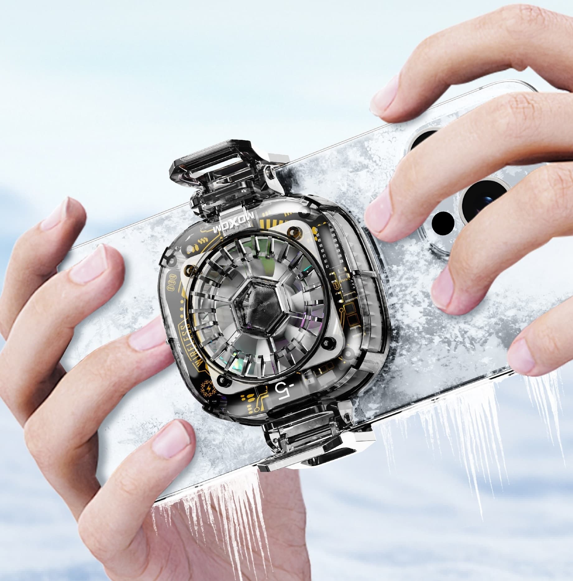 Moxom MX CP06 Rapid Cooling -5 Degrees 3 Level Mobile Cooler Temperature Display view 1