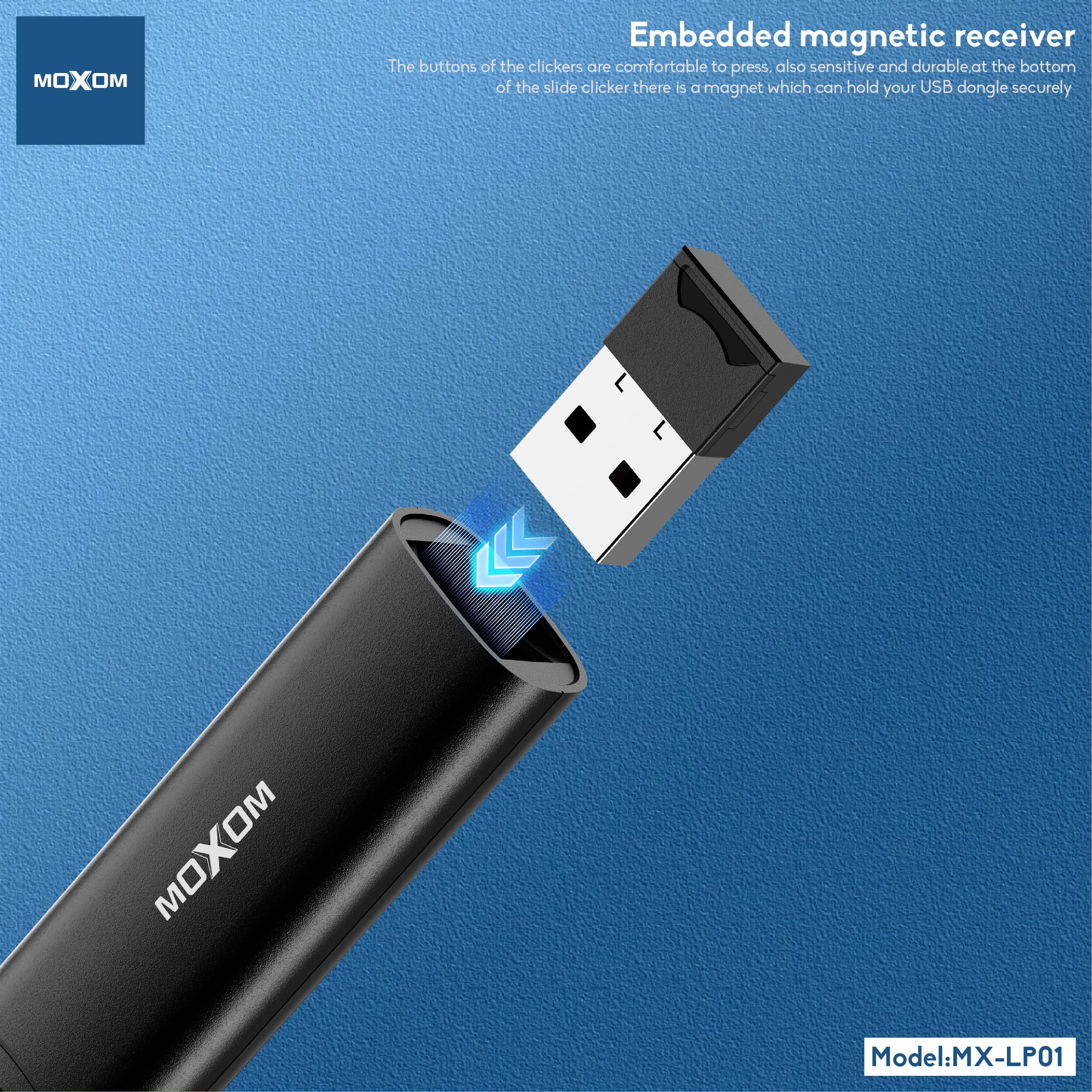 Moxom MX LP01 Pioneer Laser Page Turning Pen Powerpoint Presenter view 4
