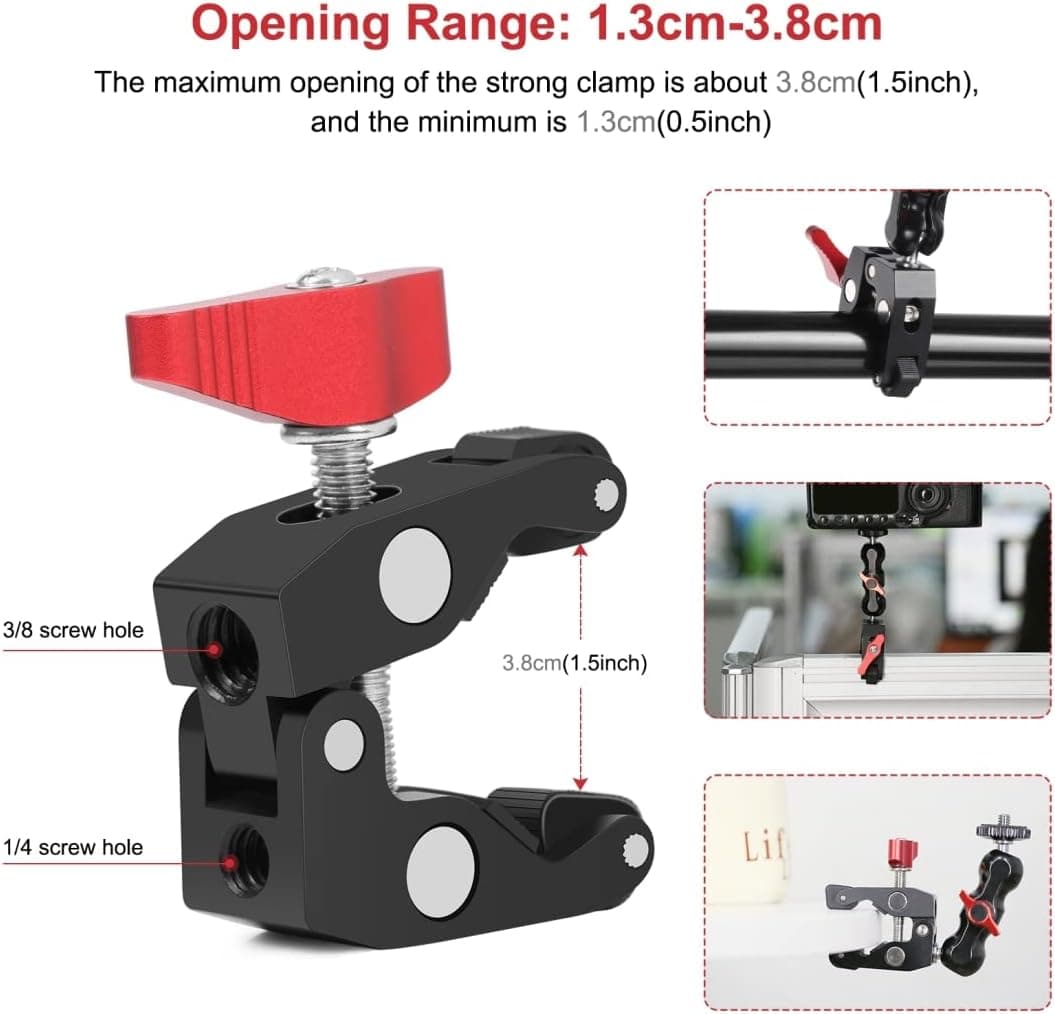 Multi Function Camera Super Clamp Ball Mount view 2