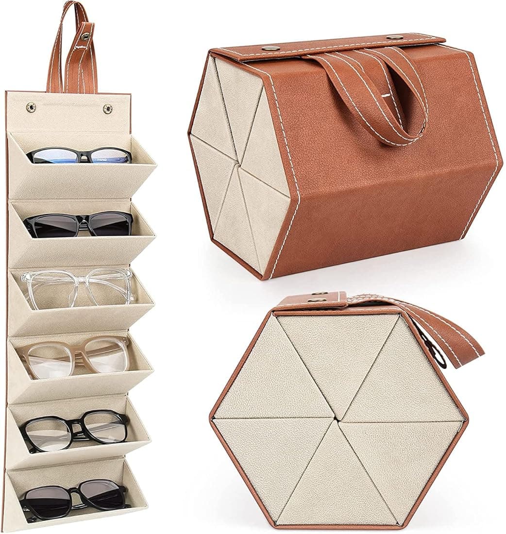 Multifunction Jewellery And Sunglass Case Storage Fot 6 Pairs Of Sunglasses Gift Box view 1