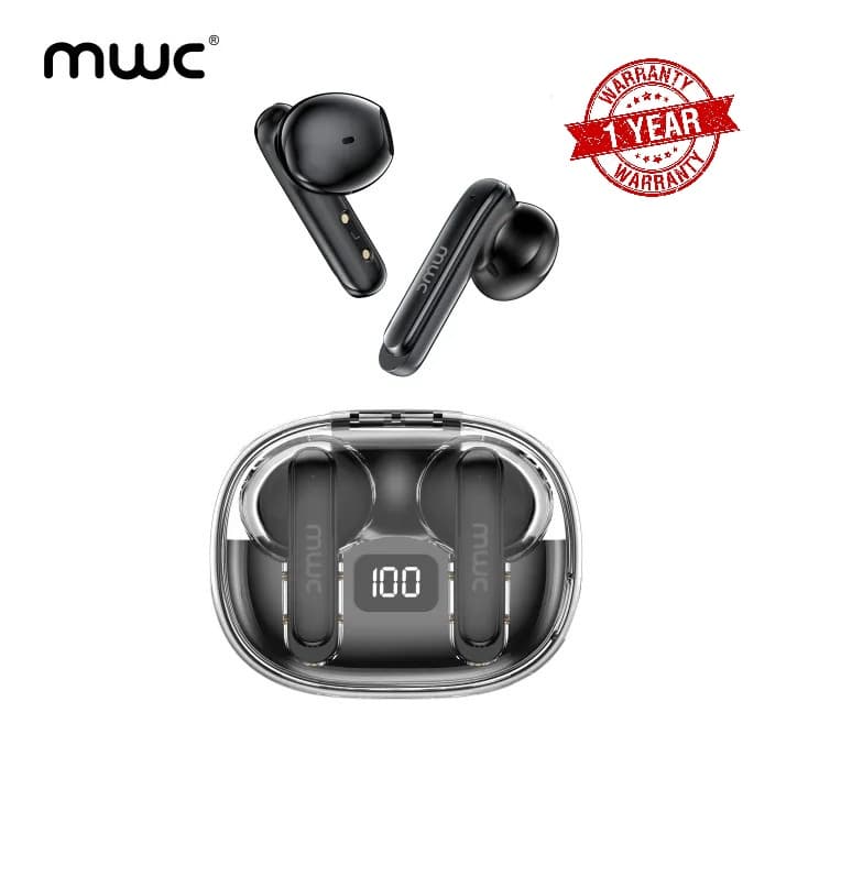 MWC Hero MT69 ENC AI Bluetooth 5.4 Gaming TWS EarbudsIPX6 Water Resistant 40H Playback view 1