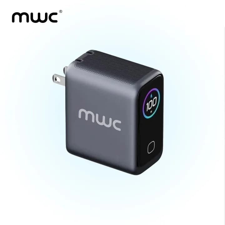 MWC MGF100 Pro 100W 3-Port Smart AI Premium GaN Charger With AI Display And Touch Control view 1