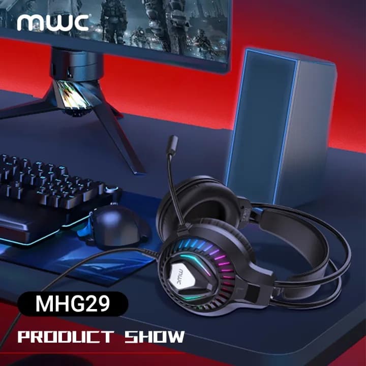 MWC MHG29 RGB Wired Gaming Headphone – 50mm Driver view 4
