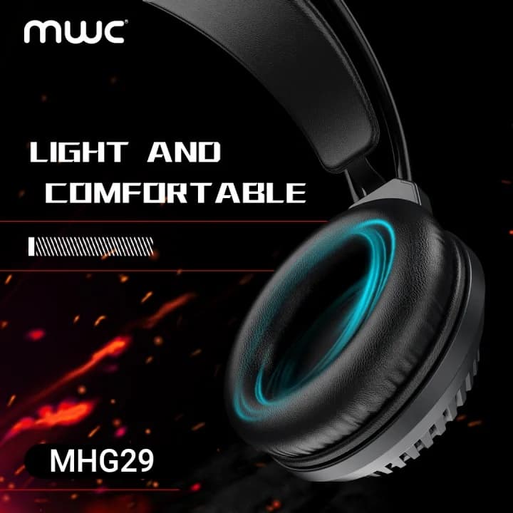 MWC MHG29 RGB Wired Gaming Headphone – 50mm Driver view 3