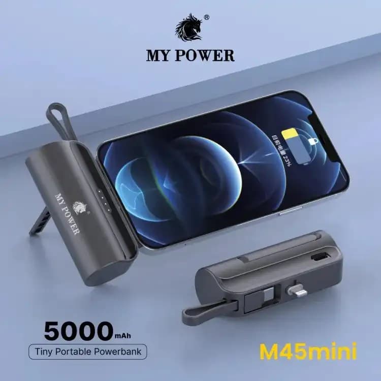 My Power M45 5000mah Tiny Portable Powerbank 10w Charging Emergency Powerbank view 2
