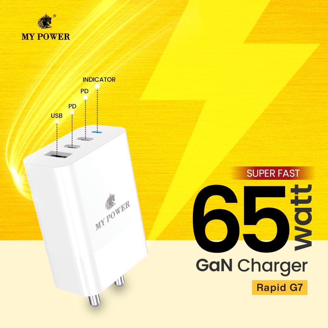 My Power Rapid G7 65W GaN Charger view 2