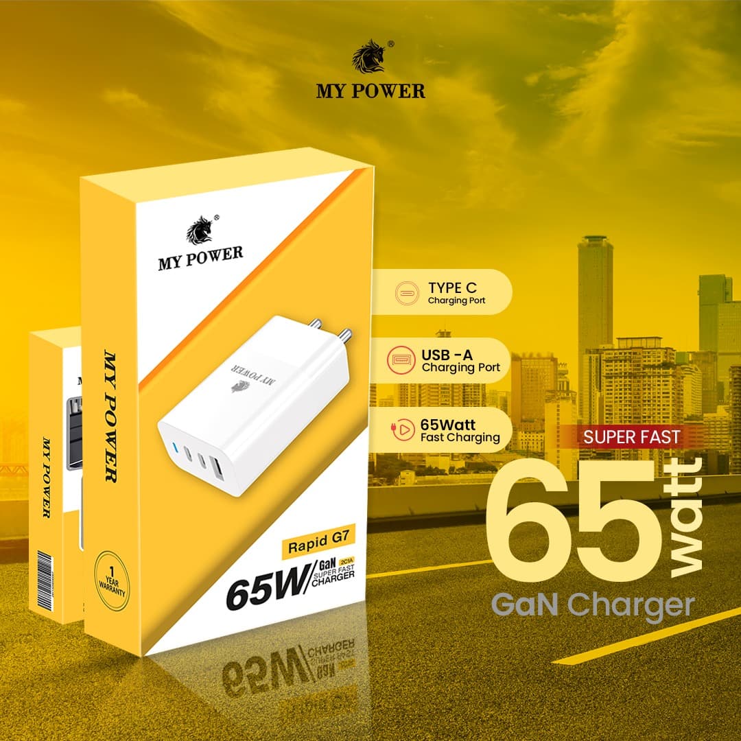 My Power Rapid G7 65W GaN Charger view 3