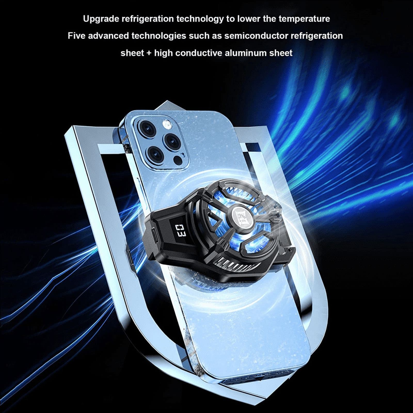 N7 Mobile Phone Radiator Semiconductor Digital Display Radiator Ice Cooling Cooling Artifact Portable Cooler view 2