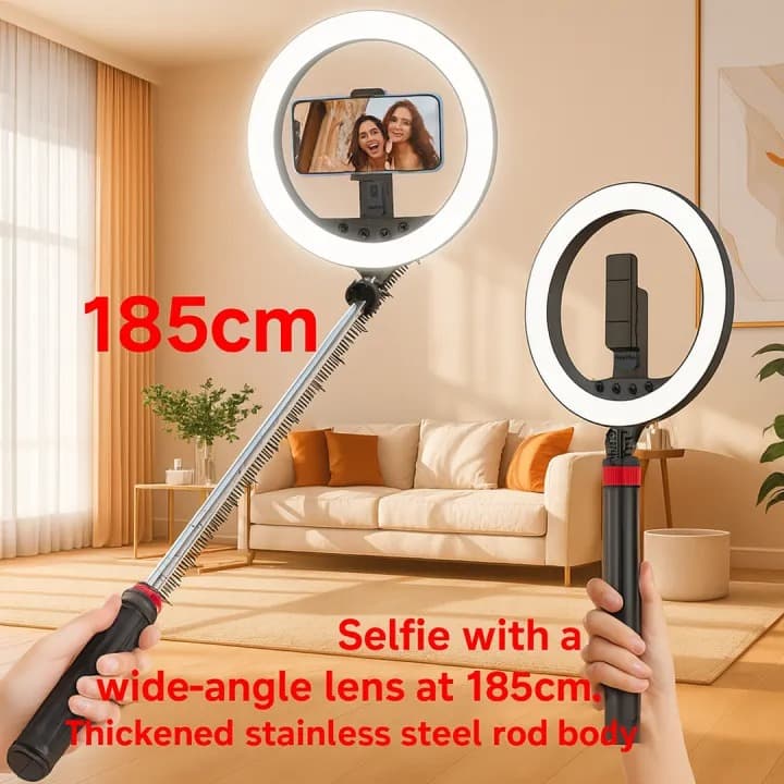Neepho NP L15 Professional Ring Light Kit With Tripod Stand Selfie Stick view 2