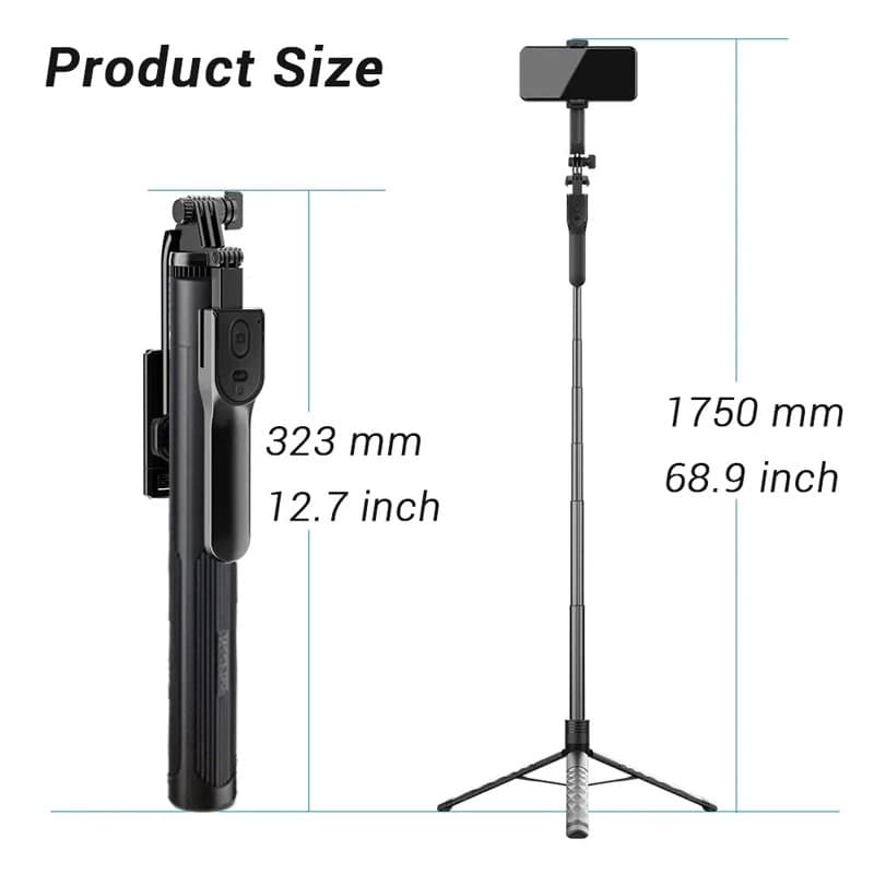 Neepho NP L2 Portable Selfie Stick Tripod view 2