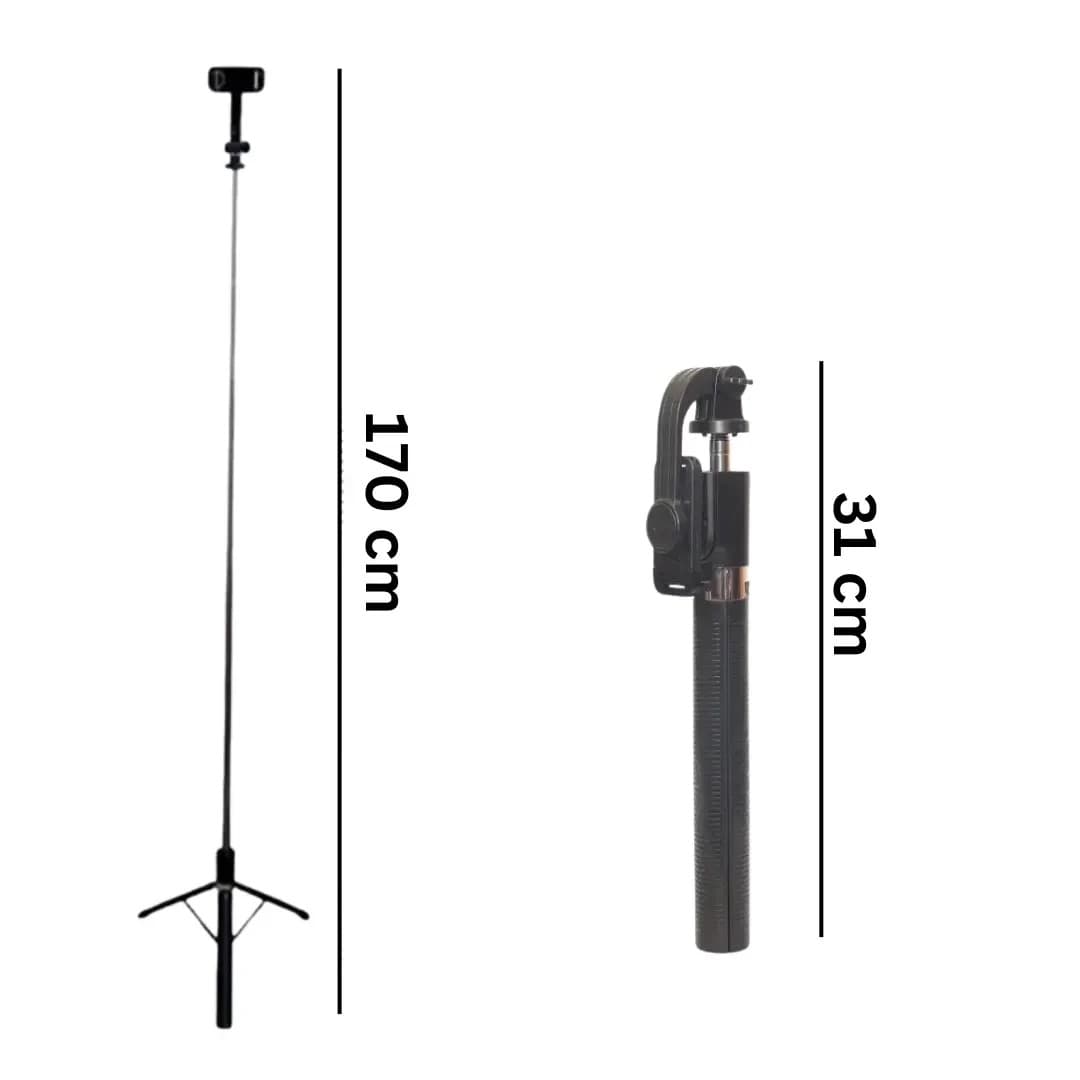 NeePho P170 Extendable Selfie Stick Tripod with Remote Control view 2