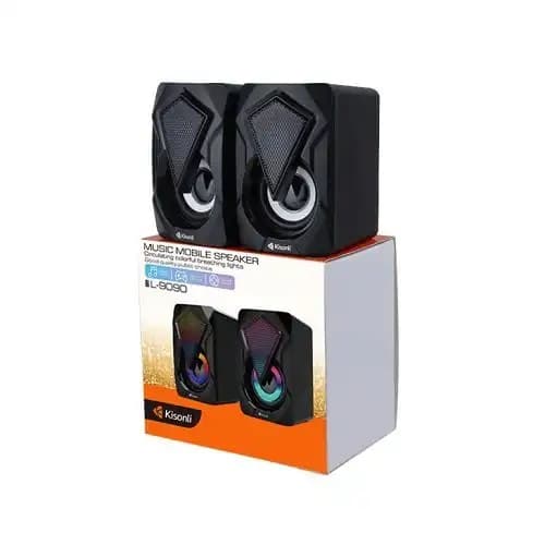 New Kisonli L-9090 Gaming Speaker With RGB Lights view 2