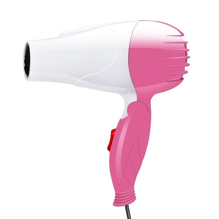 NOVA N658 Mini Foldable Low-Watt Hair Dryer – Pink view 1