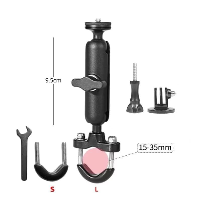 ONESAM OS M11 Action Camera Mount 360 Degree Rotation Motorcycle Handlebar Mount view 4
