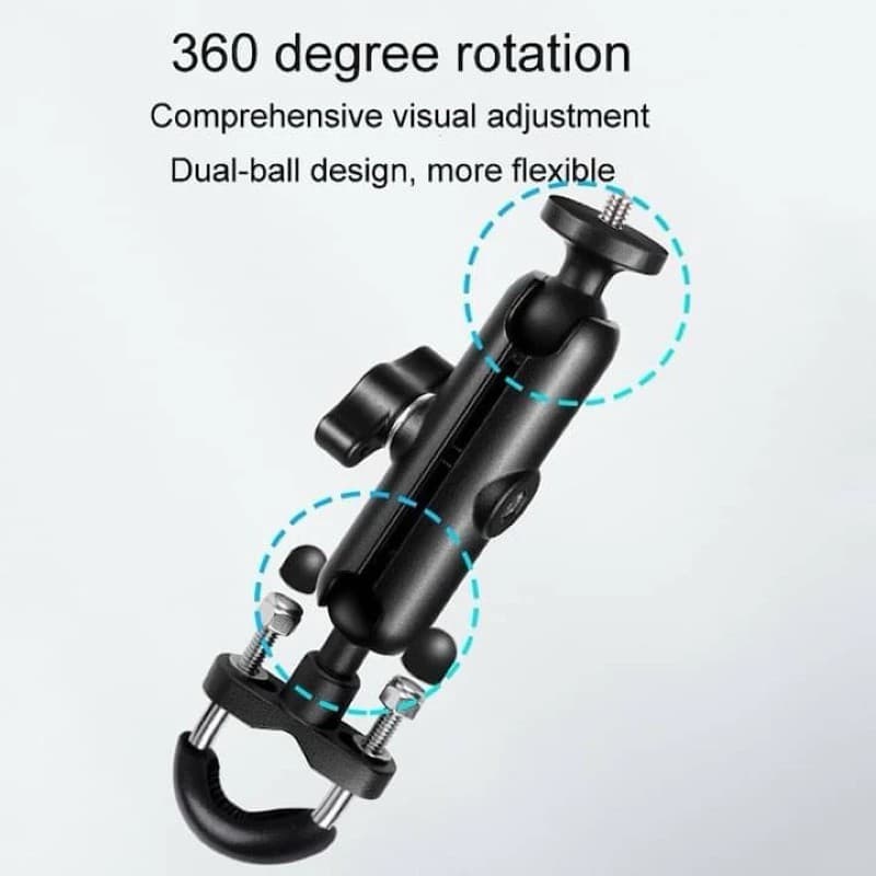 ONESAM OS M11 Action Camera Mount 360 Degree Rotation Motorcycle Handlebar Mount view 3