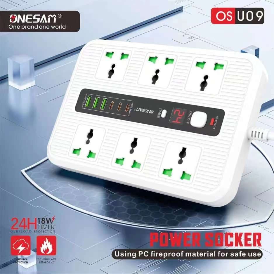 ONESAM OS U09 Power Socket Charger  With 24 Hour Timer 3000W view 1