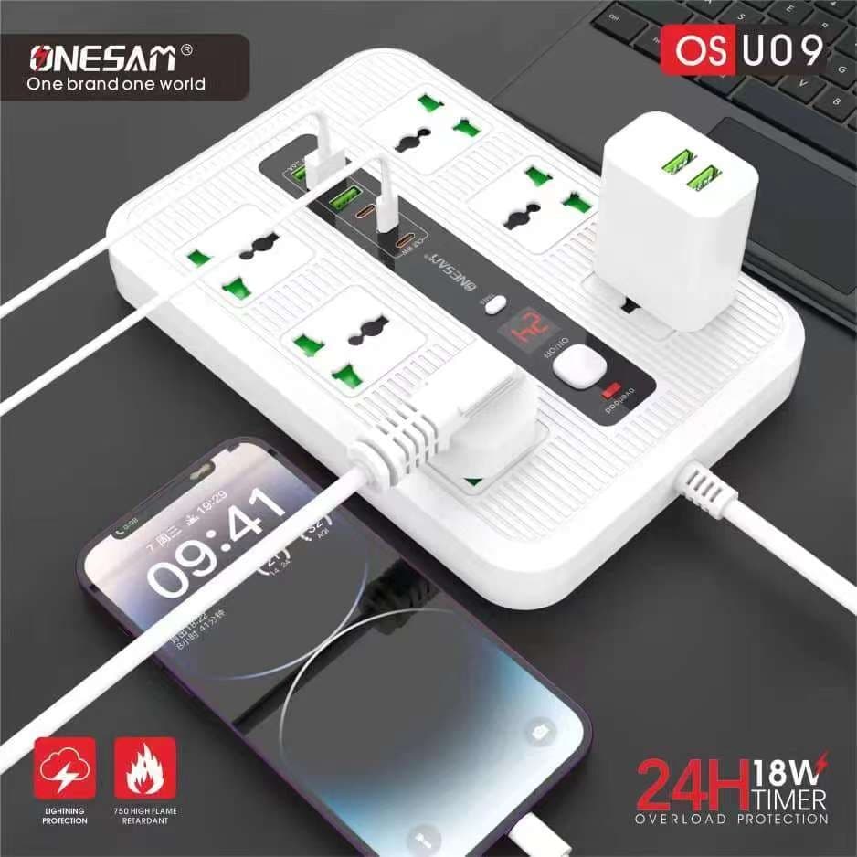 ONESAM OS U09 Power Socket Charger  With 24 Hour Timer 3000W view 2