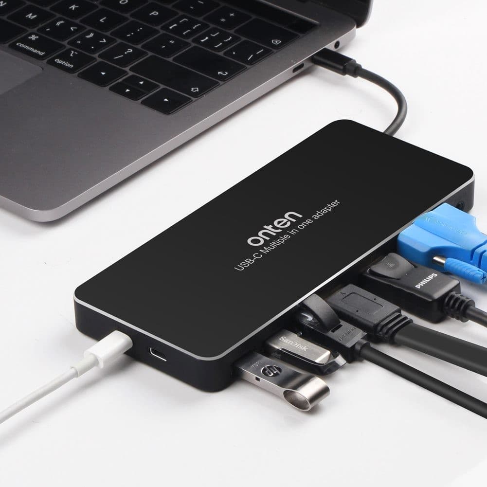 Onten 9188S 9 In 1 Type-C Multi Function Dock Station-HD 4k Display Type C Adapter view 1