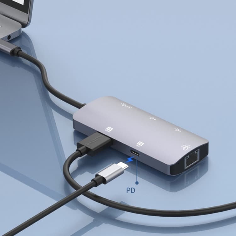 Onten OTN UC910 USB-C Type-C Portable Multifunctional HUB Docking Station view 5