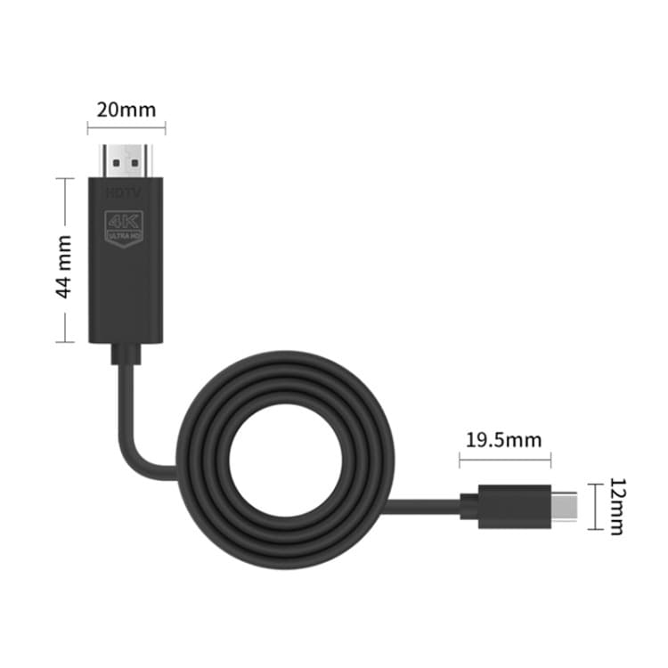 Onten UC503 Type-C HDMI 4K 30Hz HDTV Cable Length 1.8 Meter view 4