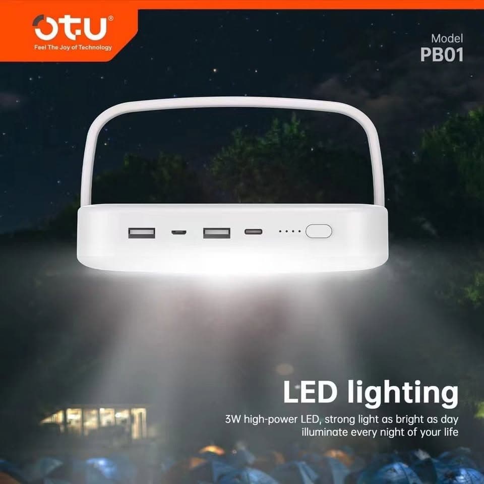 Otu Outdoor 2x USB 5V 2A Mobile Power Bank 10000mah with 3W Light view 1