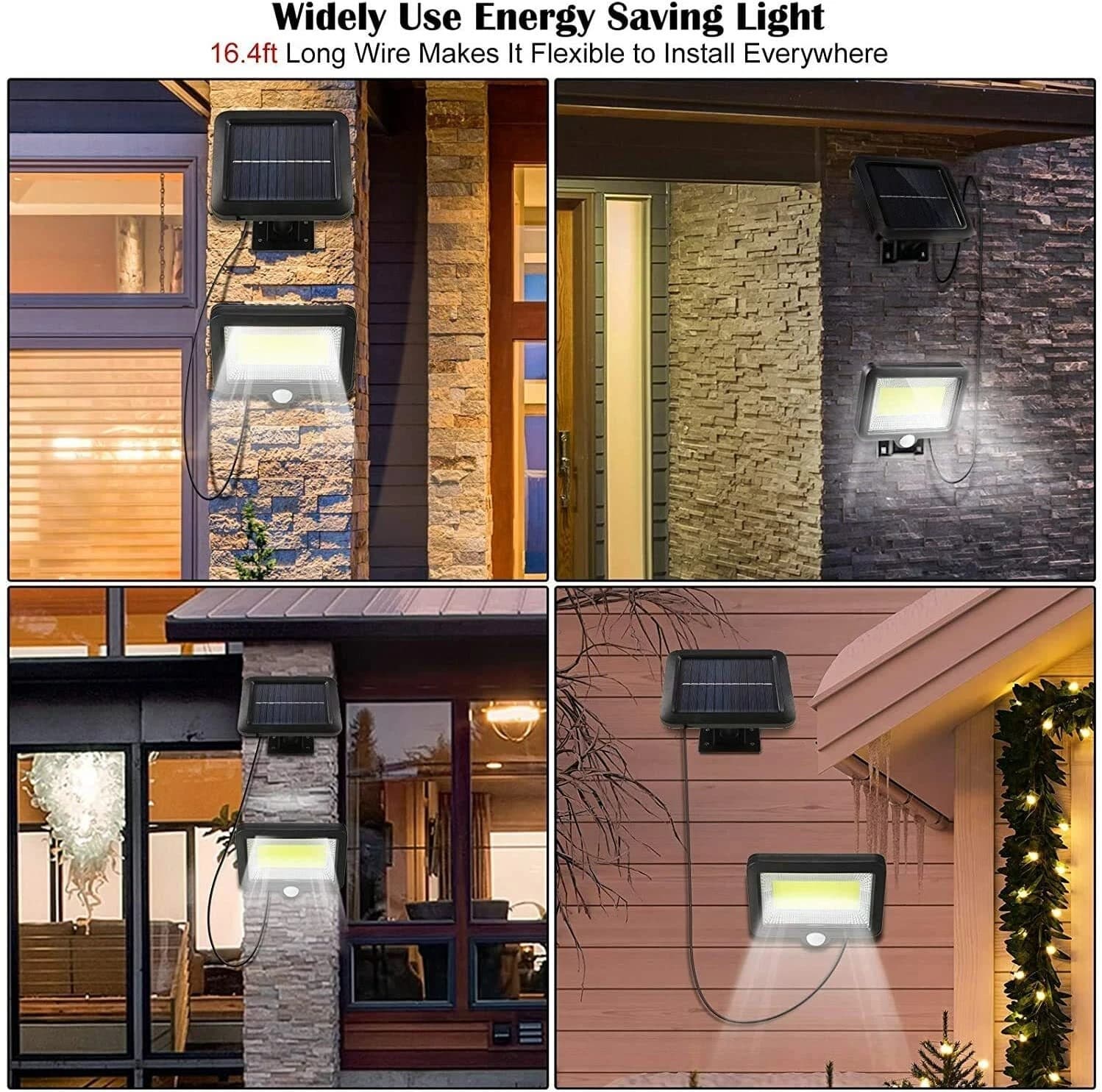 Outdoor COB LED Wired Solar Light With Motion Sensor view 5