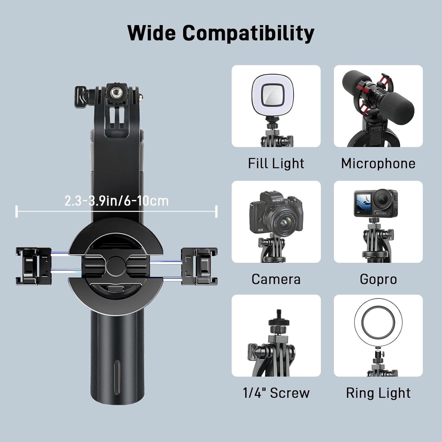 P135 Magnetic Selfie Stick MagSafe Tripod 4.5 Feet With Detachable Remote view 5