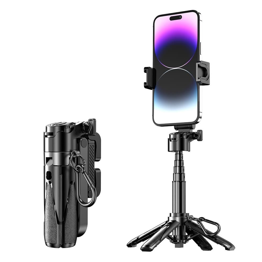 P15T Mini Portable Selfie Stick Bluetooth Compatible Tripod Stand with Zoom Adjustment view 1