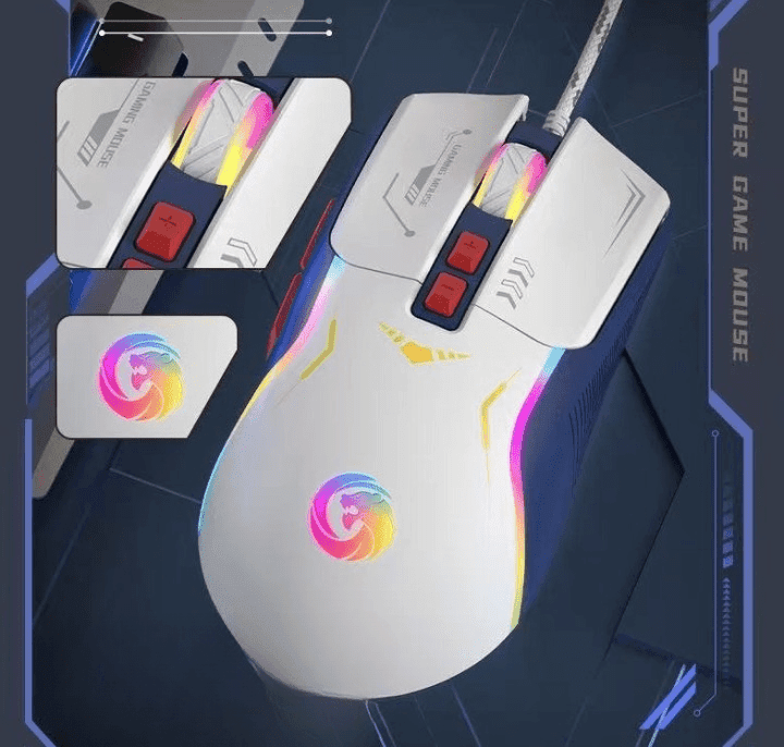 P19 Wired Gaming Mouse With RGB Lighting – Adjustable DPI 1600 / 2400 / 3200 view 2