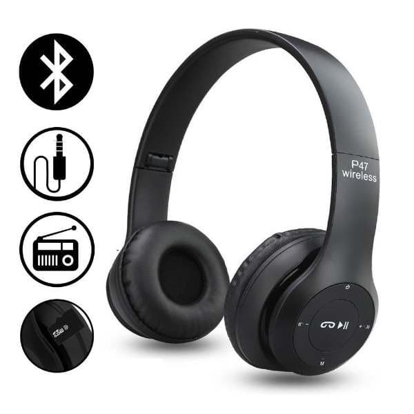 P47 Wireless Bluetooth Foldable Headphones FM Wireless TF Card view 1