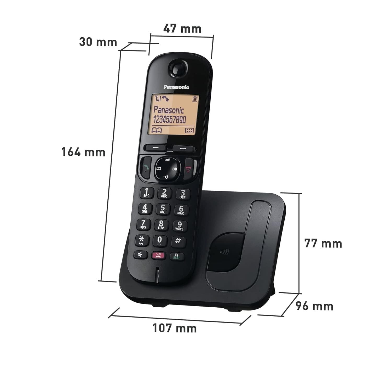 Panasonic KX-TGC250 Digital Cordless Phone view 3
