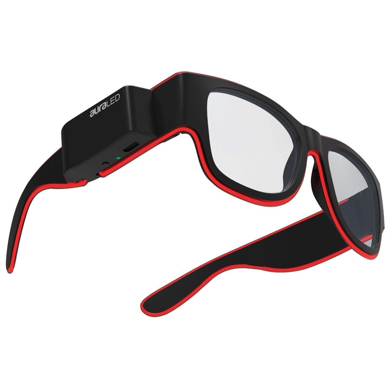Party Glasses LED Frames Neon Red Light UP Party Glasses With Rechargeable And 3 Lighting Modes view 1