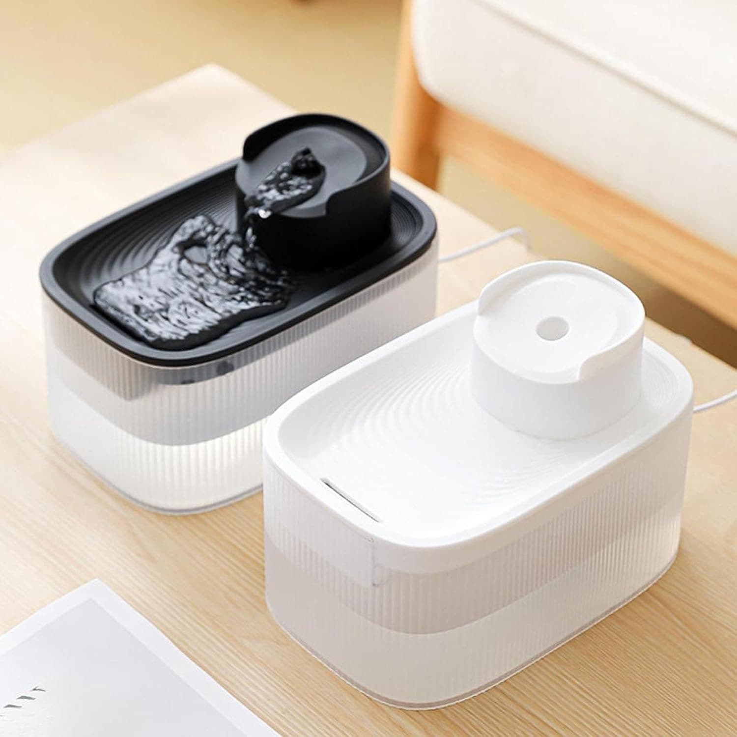 Pet Water Fountain Low Noise Bowl For Dogs Kitten Puppy view 3